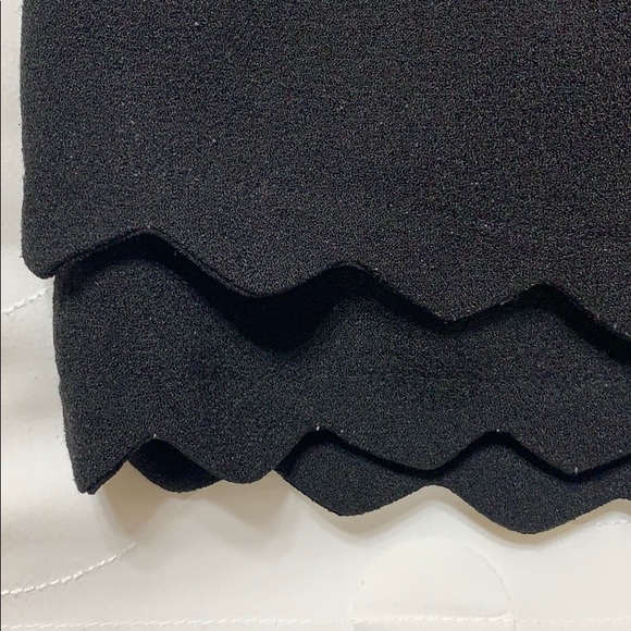 Black Mini skirt bottom fringe size L - Picture 2 of 2